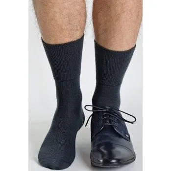 Pánské ponožky Pánské ponožky Regina Socks Frotte Bambus - k obleku Grafit 39-42
