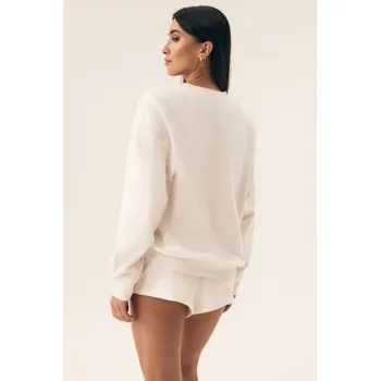 Dámské pyžamo Dámské pyžamo - homewear - Henderson Nimes - bavlna Ecru XL