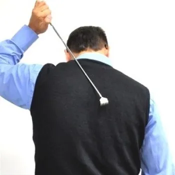 Autoškrabka Teleskopická škrabka na záda z nerezové oceli