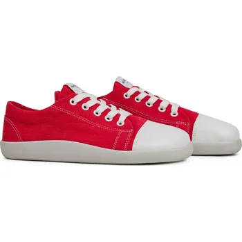 Dámské tenisky Ahinsa shoes Dámské barefoot tenisky Street konopné červené 38