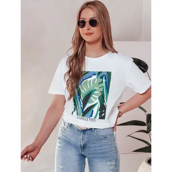 Bílé tričko s potiskem MUYUMBA RY2620 Velikost: L/XL