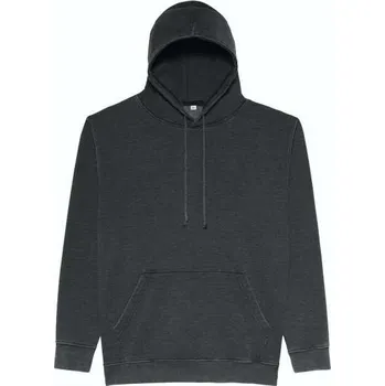 Pánská mikina Just Hoods Washed Hoodie, černá (Black)