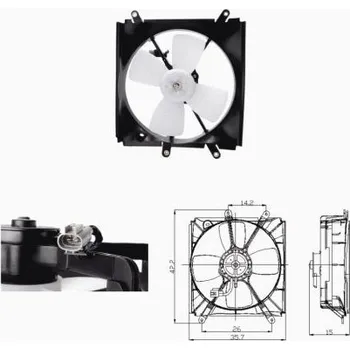 Motor automobilu Větrák, chlazení motoru NRF 47693