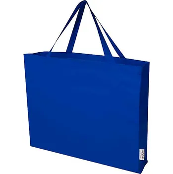 Odessa nákupní taška z recyklované bavlny, GRS 220 g/m² 40L, královsky modrá