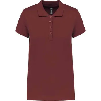 Kariban Ladies’ Short-sleeved PiquÉ Polo Shirt, červená (Maroon)