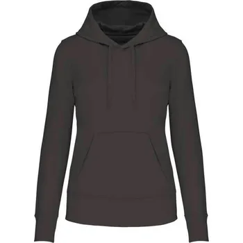 Dámská mikina Kariban Ladies' Eco-friendly Hooded Sweatshirt mikina, šedá (Charcoal)