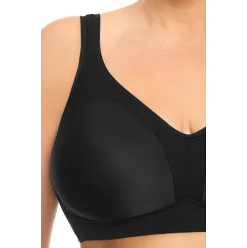 Podprsenka Bezkosticová nevyztužená podprsenka Gorsenia K422 ANYA Černá 90E