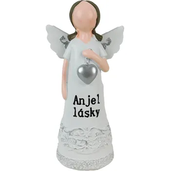 Vánoční dekorace PROHOME - Soška anděl lásky 15cm