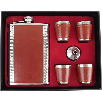 Placatka PROHOME - Láhev/placatka a 4 pohárky