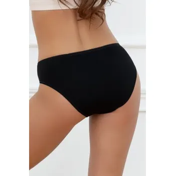 Kalhotky Kalhotky Italian Fashion Intryga midi - s krajkou Černá M