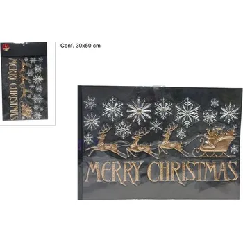 Vánoce PROHOME - Samolepka na okno vánoční