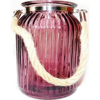 Svícen PROHOME - Svícen sklo color 14,5x9,5cm