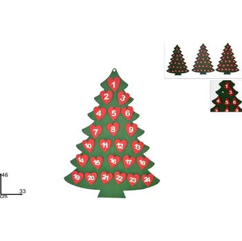 Vánoční dekorace PROHOME - Kalendář adventní stromeček