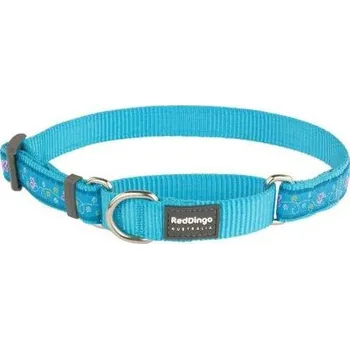 Obojek pro psa Ob. pol. RD 25 mm x 41-62 cm - Butterfly Turquoise