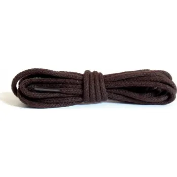 Tkaničky do bot Tenké kulaté tmavě hnědé bavlněné šňůrky do bot 180cm