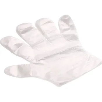 Pracovní rukavice Jednorázové mikrotenové rukavice, 100 ks (bal)