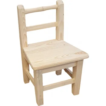 Stolička Dřevěná dětská stolička přírodní Stool, 44 x 26 x 24 cm