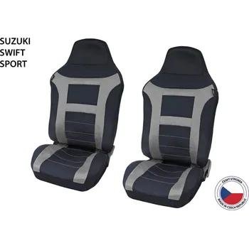 Potah sedadla Cappa Autopotahy Perfetto EL Suzuki Swift Sport šedá 2 ks