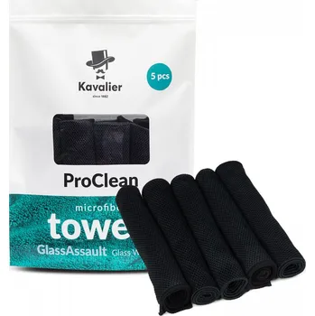 Sada utěrek z mikrovlákna na okna auta, Glass Whisperer, 280 g/m2 - 5 ks