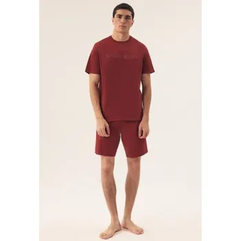 Pánské pyžamo Pánské pyžamo Henderson Daft - bavlna Červená 2XL