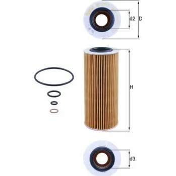 Olejový filtr Olejový filtr MAHLE OX 177/3D