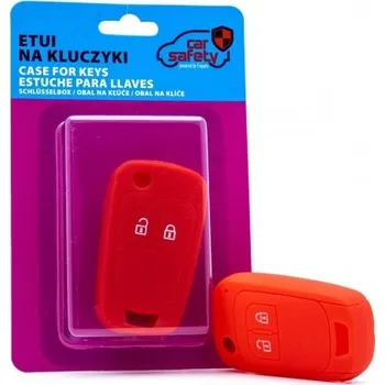 Červené silikonové pouzdro na klíče Chevrolet Opel Vauxhall EPKC21 CARSAFETY