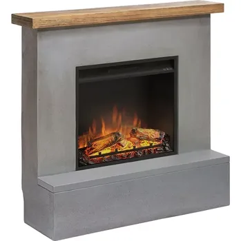 Tagu elektrický krb Rolf Concrete Grey, 1500 W, LED