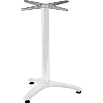 Zahradní stůl Zahradní stolová podnož ROMA 3 bílá pro desky max O70cm nebo 70×70cm