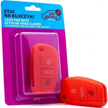 Červené silikonové pouzdro na klíče Audi - EPKC103 CARSAFETY