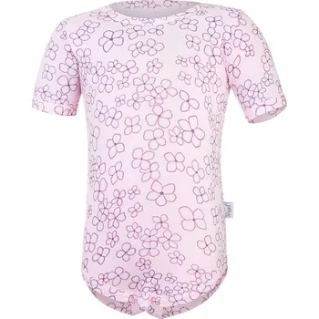 Kojenecký body Little Angel Body tenké tričko TISK KR Outlast® - růžová baby kytičky Velikost oblečení: 92
