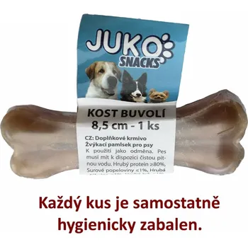 Pamlsek pro psa Kost buvolí JUKO Snacks 8,5 cm (1 ks)