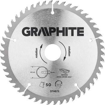 Pilový kotouč Graphite Pilový kotouč 190x30mm 50 zubů