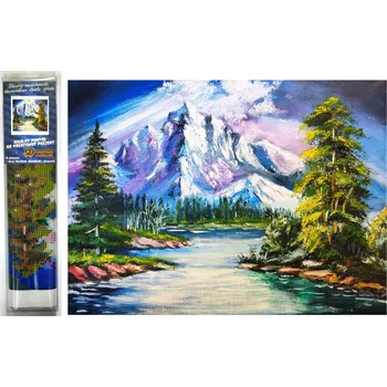 Norimpex Diamantový obrázek malování 30x40cm - Hory
