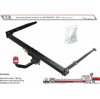 Tažné zařízení Tažné zařízení Ford Puma 06/2024-> SV 001-540, SVC GROUP