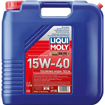 Motorový olej Motorový olej Liqui Moly Touring High Tech 15W-40, 20L