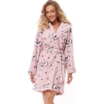 Dámský župan Dámský župan LaL 2317 Crazy Světle růžová XL