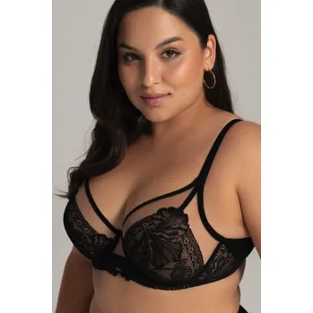 Podprsenka Nevyztužená podprsenka Ava Lingerie 2146 Bralette Černá 100C