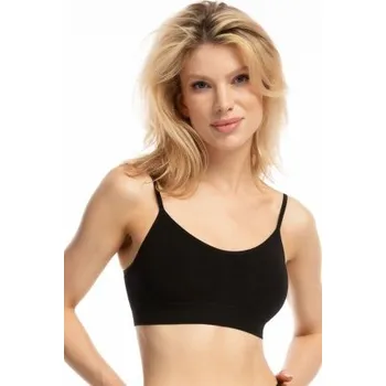 Podprsenka Bambusová měkká podprsenka Julimex Bamboo - bez kostice Černá XL