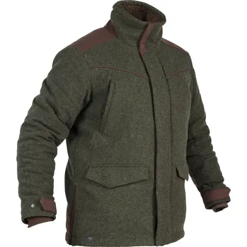 SOLOGNAC Lovecká nešustivá vlněná bunda 900 S KAŠTANOVÁ|ZELENÁ