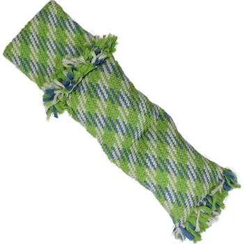 Hračka pro psa Lanový velký polštář XXL pískající zelený 58 cm