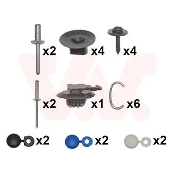 Nárazník Montážní sada, nárazník VAN WEZEL 4373793