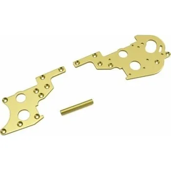 RC náhradní díl Rear side plate set Kyosho Turbo Optima (2) Gold - expresní doprava