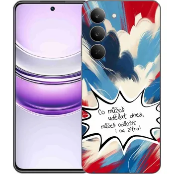 Pouzdro na mobilní telefon Gelový kryt mmCase na Realme 14x 5G - vtipný text 9 bílé pozadí