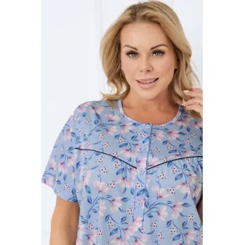 Dámská noční košile Noční košile Italian Fashion Facelia - bavlna Modrá 3XL