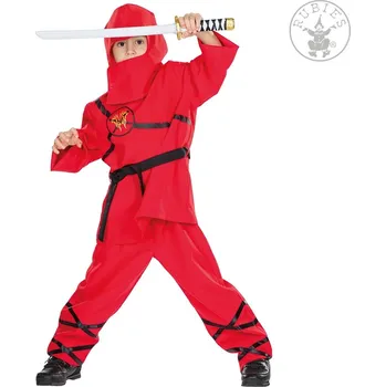 Rubies Deutschland Dětský kostým červený Ninja - výška 128 cm