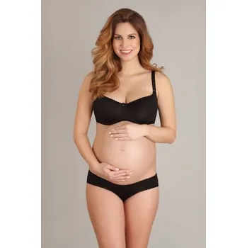 Těhotenská podprsenka Kojící podprsenka Lupoline 1381 MK Černá 75F