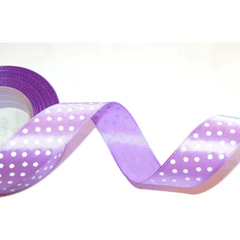 Stuha Stuha saténová s puntíkem, WSK6121, šíře 25 mm A / balení 22 m