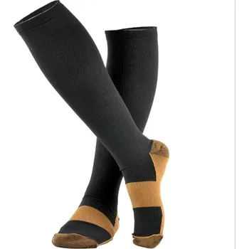 Pánské ponožky Kompresní podkolenky unisex, černé L/XL (40-46)