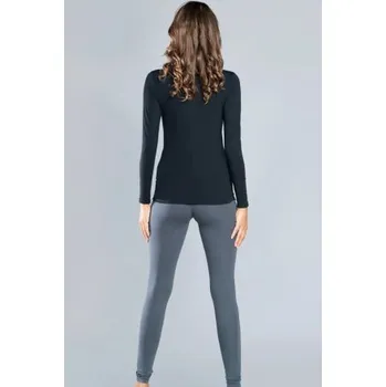 Tričko Italian Fashion Ibiza dlouhý rukáv Černá S