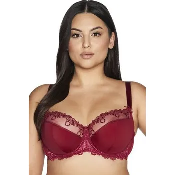 Podprsenka Polovyztužená podprsenka Ava Lingerie 1030 Novato Bordó 95G